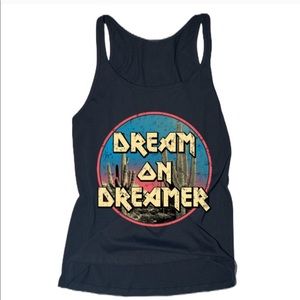 Dream on dreamer tank top
